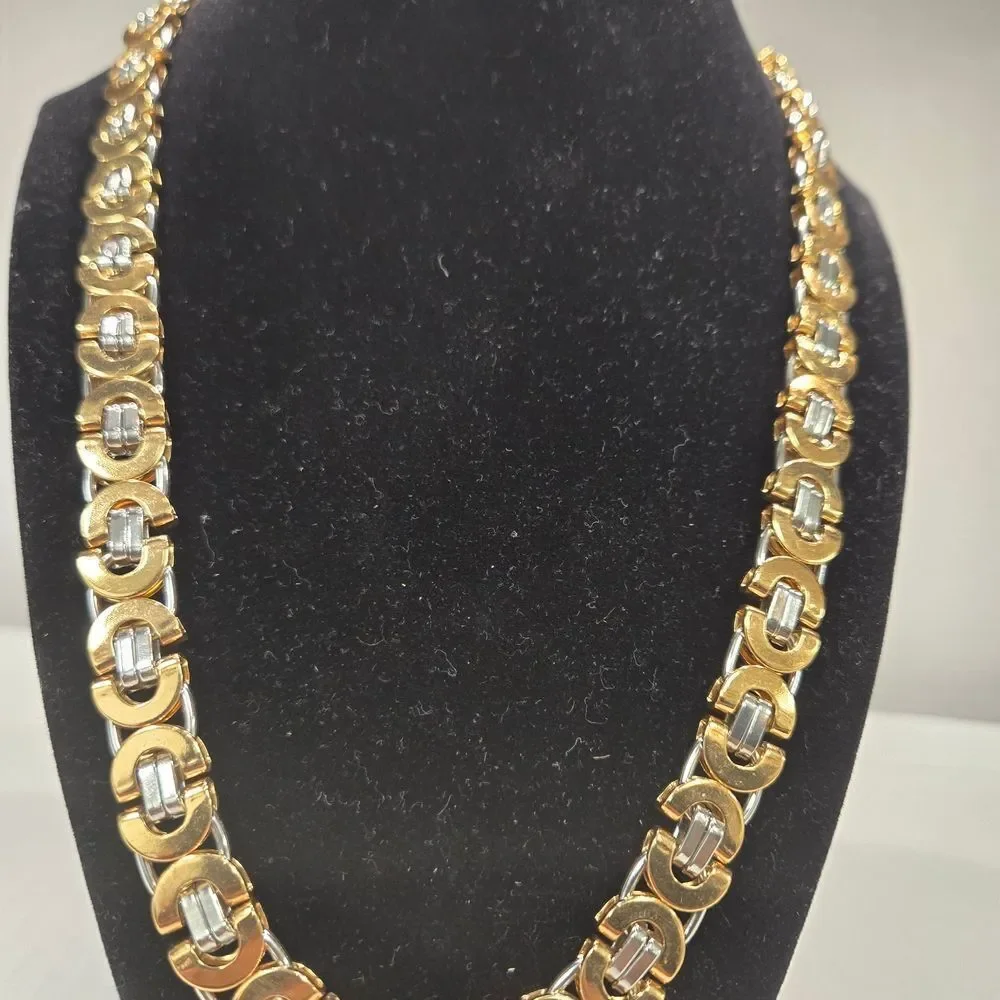 Gold and Silver Men's Necklace 21